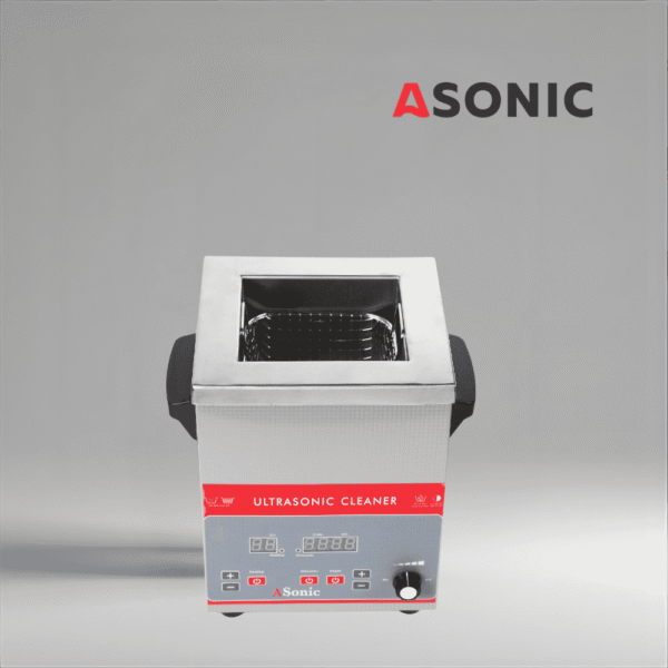 ASONIC IND-30 industriell ultraljudsrengörare avsedd för professionellt bruk i laboratorier och verkstäder.