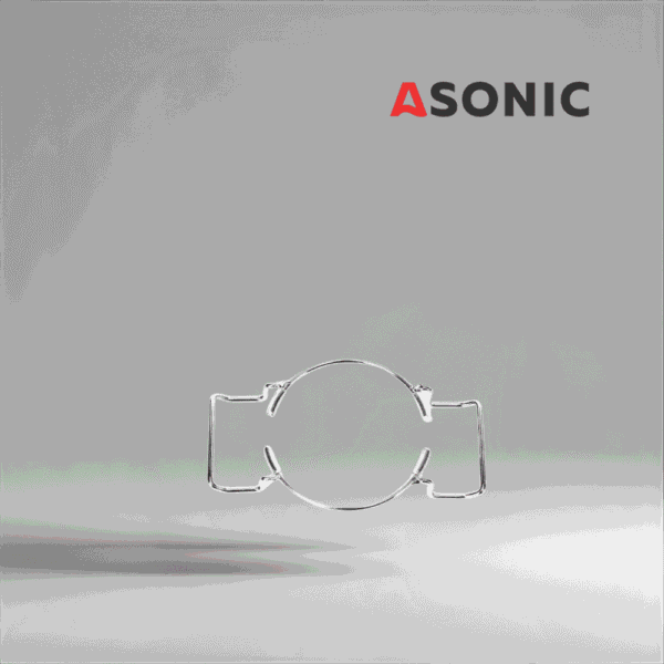 ASONIC laboratoriebägarhållare 0,8 l, liten tillbehörsdel i rostfritt stål för precisionsrengöring med ultraljud.