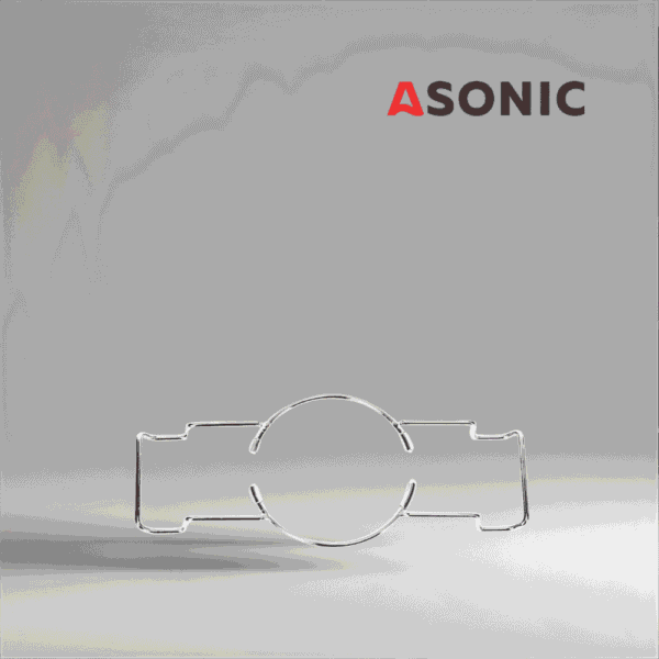 ASONIC laboratoriebägarhållare 2–3 l, kompakt tillbehör till ultraljudsrengörare för säker och effektiv användning i laboratorier.