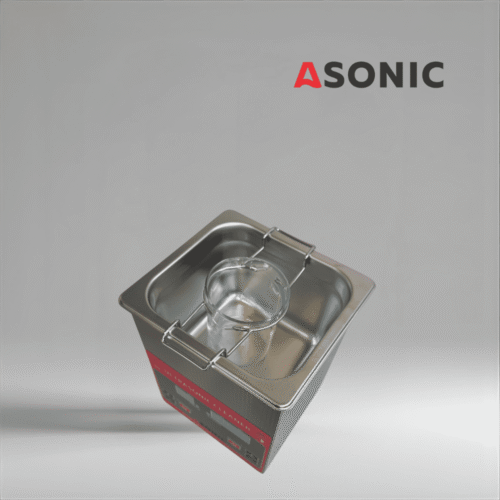 ASONIC BEAKER-PRO ultraljudsrengöringsbägare med hållbar glasdesign