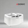 ASONIC HOME-2500 ultraljudsrengörare, enhet med stor kapacitet för smycken, verktyg, glasögon och hushållstillbehör.