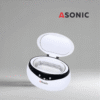 ASONIC HOME-650 ultraljudsrengörare, utformad för daglig hemmabruk, kompakt lösning för små tillbehör.