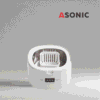 ASONIC HOME-dent ultraljudsrengörare, bärbar lösning för hemmet för tandproteser, tandställningar och smycken.