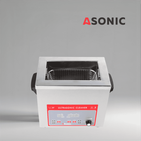 ASONIC IND-40 ultraljudsrengörare, effektiv lösning för tandläkarverktyg, optiska apparater och fina instrument.