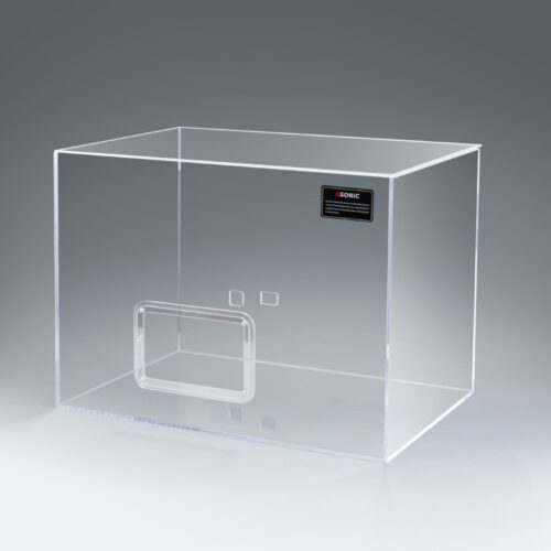 ASONIC ljuddämpande låda för 10 liters ultraljudsrengörare säljs separat eller tillsammans med ultraljudsrengöringsenheten.