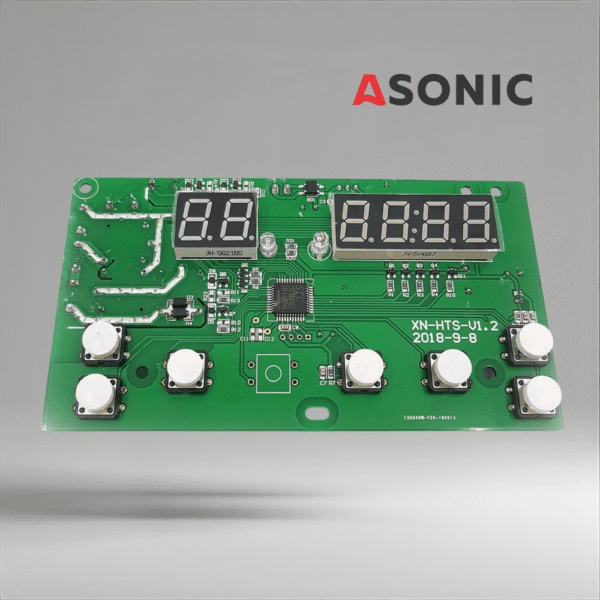 ASONIC PROmodel display PCB med avgasningsfunktion, avancerad ersättningskontrollkort för ultraljudsrengöringsmaskiner