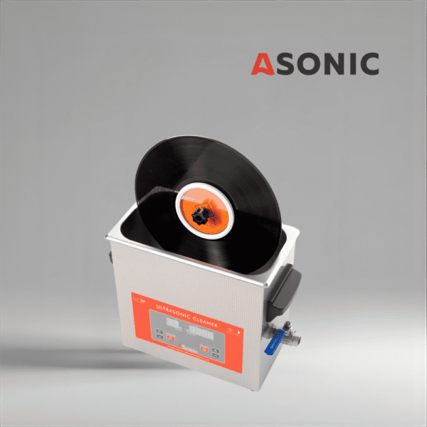 ASONIC Vinyl Cleaner-02 professionell skivrengörare, perfekt för säker skötsel av 2 vinylskivor.