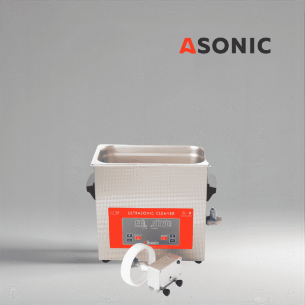ASONIC Vinyl Cleaner-02 ultraljudslösning, kompakt storlek för säker och effektiv rengöring av upp till 2 vinylskivor.